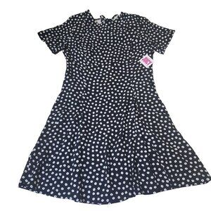 Juicy by juicy Couture dress womens mini dress size Large Black floral backless